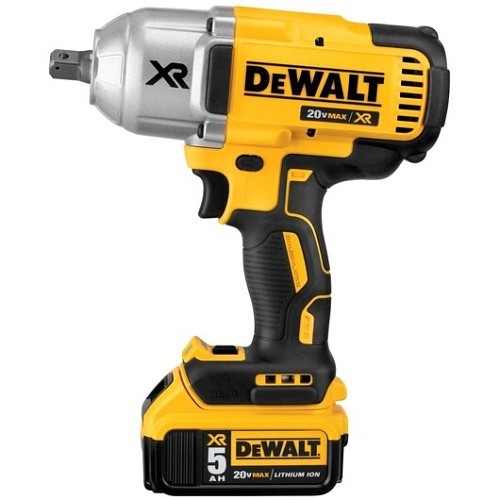 Dewalt® DCF899P2 Cordless Impact Wrench Kit, High Torque Drive, 1/2 in Square Drive, 2400 bpm, 1200 lb, 20 V, 8-3/4 in Overall Length, Battery Included: Yes