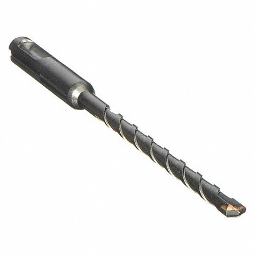 Powers® DW5503 Masonry Drill Bit, 3/16 in Diameter, 6 in Overall Length, High Impact Carbide Tipped, Uncoated Bright, 4 in Cutting Depth