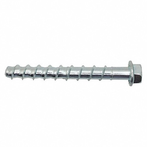 Powers® Dewalt PFM1411340 Screw Anchor, 1/2 in Diameter, 2 in Overall Length, Hex Washer Head Drive, Steel, 1-3/4 in Minimum Embedment Depth