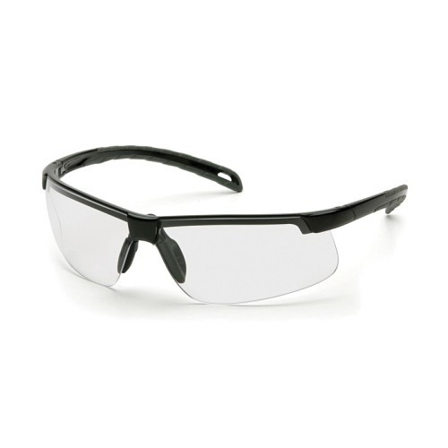 Pyramex® Ever-Lite® SB8610DTM Safety Glasses, H2MAX Anti-Fog/Anti-Scratch, Clear Lens, Wrap Around/Half-Frame Frame, Black, Polycarbonate Frame, Polycarbonate Lens, ANSI Z87.1, CAN/CSA Z94.3-15, CE EN166