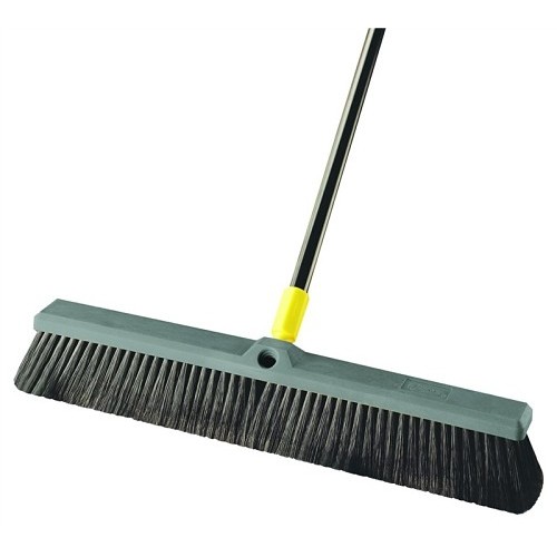 Quickie 0418244 Push Broom, 24 in Sweep, Polypropylene Bristle