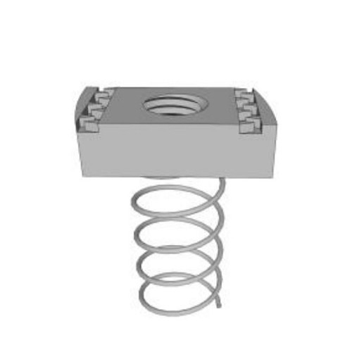 R.F. Products 1/2-13 RS HDG Clamping Nut, 1/2-13 Thread, For 1-3/8 in and 1-5/8 in Deep Channels