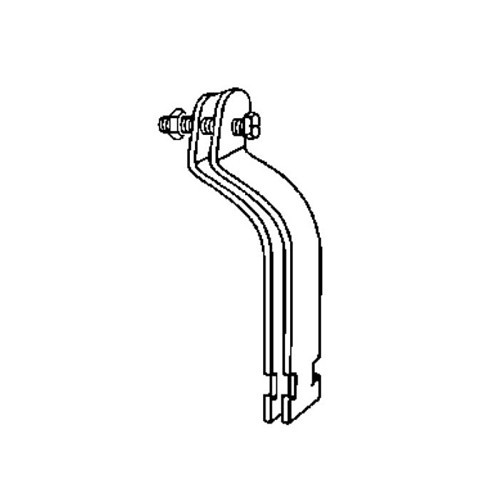 R.F. Products 3/4 RGD HDG Rigid Pipe Clamp, 3/4 in Nominal, 600 lb Load Capacity, 1.05 in Outside Diameter