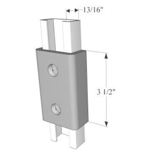 R.F. Products SP-644 PLTD Splice Clevis, 3-1/2 in Length, For 1-5/8 x 13/16 in Strut