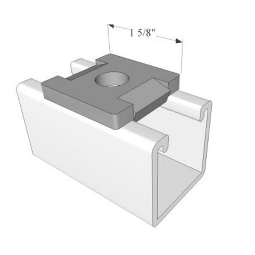 R.F. Products SW-619-3/8-D Square Washer, 1-5/8 in Nominal, 1/4 in Thickness