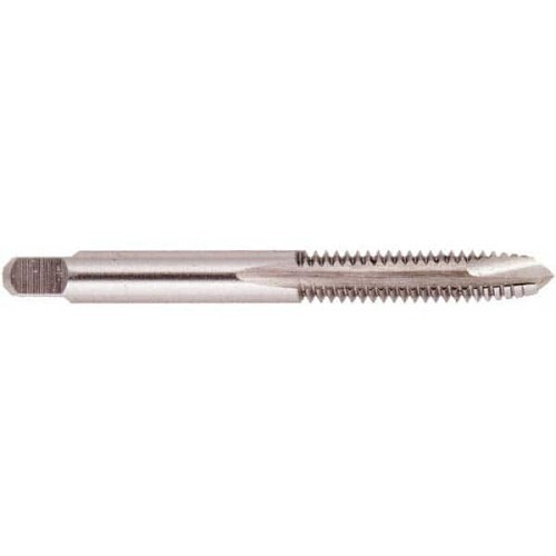 REGAL 027743AS Spiral Point Tap, Right Hand Cutting, M6 x 1 mm, D5, Plug Chamfer, 2 Flutes, Bright, High Speed Steel, Steel, Non-Ferrous, Cast Iron, Plastics, Through Coolant (Yes/No): No