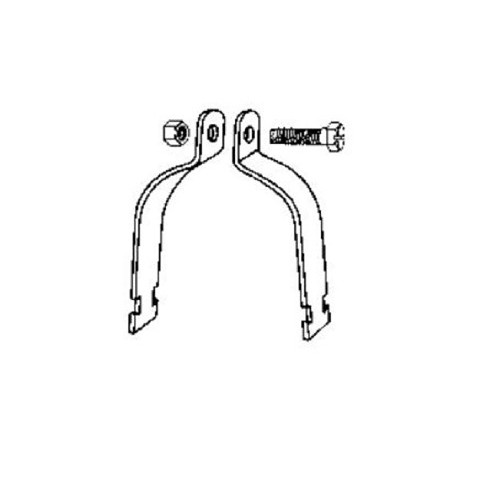R.F. Products 1-1/4 UNIV PLTD EMT Pipe Clamp, 1-1/4 in Nominal, 400 lb Load Capacity