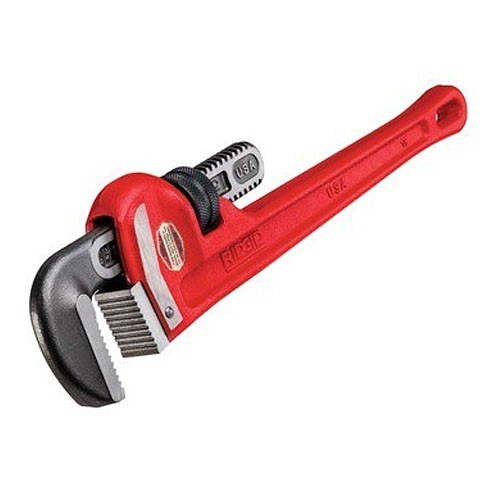 RIDGID® 632-31025 Straight Pipe Wrench, 2-1/2 in, 18 in Overall Length, Ridgid Cast Iron Handle