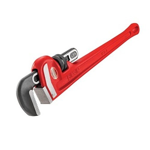 RIDGID® 632-31030 Straight Pipe Wrench, 3 in, 24 in Overall Length, Ridgid Cast Iron Handle