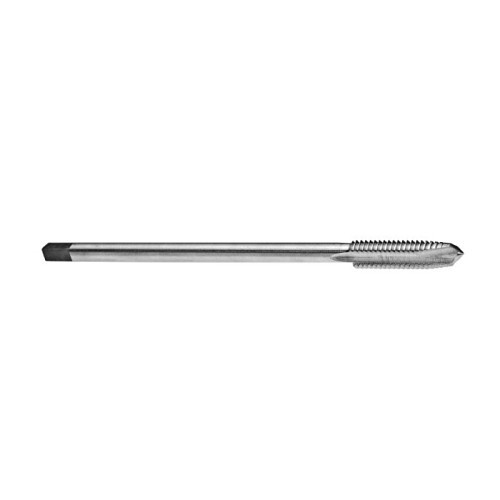 R&N 45743 113SP Extension Small Shank Spiral Point Tap, Right Hand Cutting, 3/8-24 Thread, H3 Thread Limit, Plug Chamfer, 3 Flutes, Bright, HSS