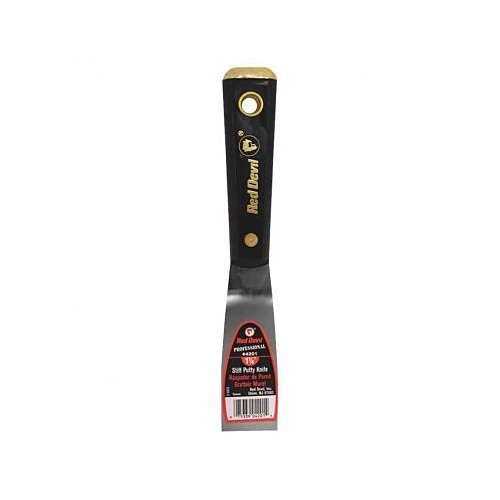 Red Devil® 630-4203 Putty Knife, 1-1/2 in Blade Width, High Carbon Steel Blade, Stiff Blade Flexibility