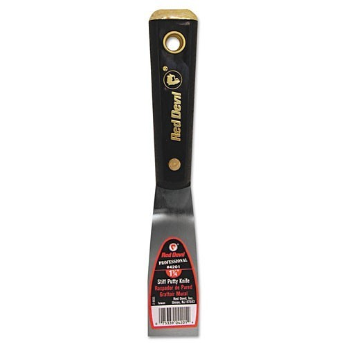 Red Devil® 630-4205 Putty Knife, 2 in Blade Width, High Carbon Steel Blade, Stiff Blade Flexibility