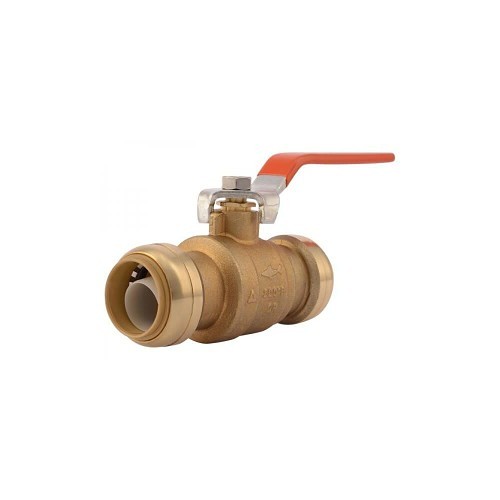 Reliance Worldwide Sharkbite® 22223-0000LFA Ball Valve, 1 in Nominal, Brass Body