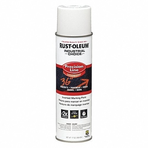 Rust-Oleum® 203030 Marking Paint, 17 oz Container, Liquid Form, White, 600 to 700 Coverage, >5 min Curing