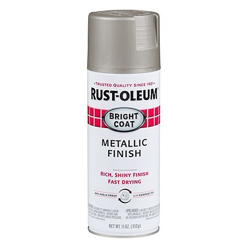 Rust-Oleum® Stops Rust® 7715830 Spray Paint, 11 oz Container, Liquid, Aluminum, 4-6 sq-ft Coverage, 1 hr Curing Time