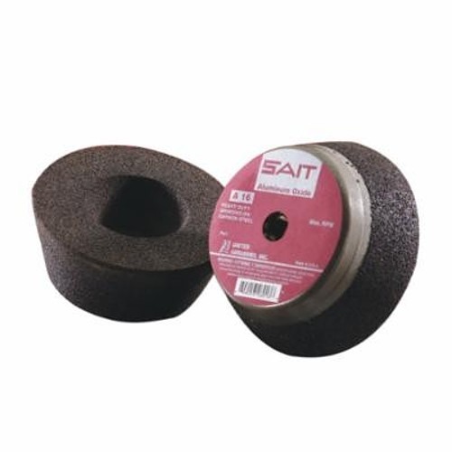 SAIT® 26010 General Purpose Cup Wheel, 5 in Dia x 2 in THK, A16 Grit, Aluminum Oxide Abrasive