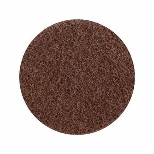 UA® Sait-Lok-R™ 77312 Heavy Duty Non-Woven Abrasive Disc, 3 in Dia, Coarse Grade, Aluminum Oxide Abrasive, Screw Threaded Hub Attachment