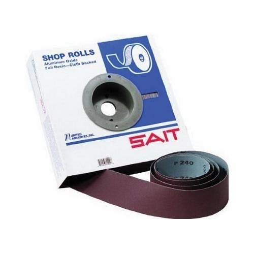 SAIT® 80805 DA-F Handy Utility Coated Handy Roll, 50 yd L x 1 in W, 80 Grit, Medium Grade, Aluminum Oxide Abrasive, Cloth Backing