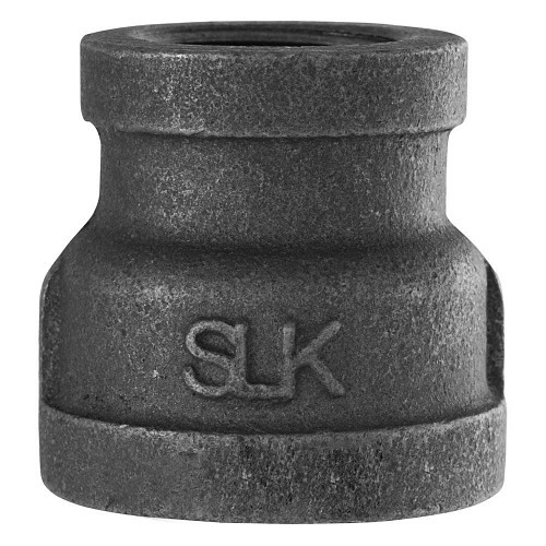 STZ™ 628344 Pipe Reducer, 1-1/2 x 1 in Nominal, FPT, Class 150 Pressure Class, Malleable Iron, Black Oxide