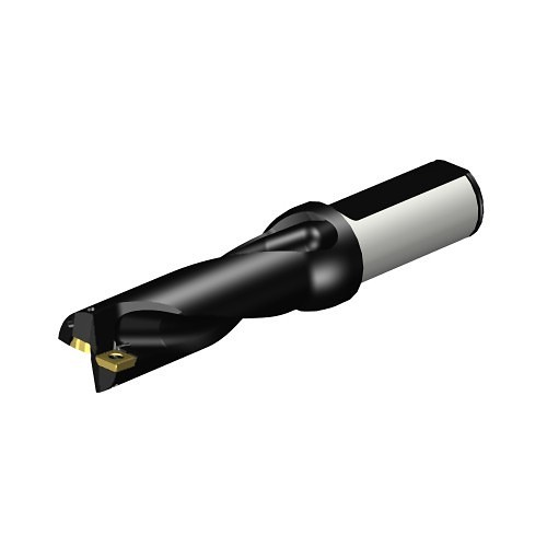 Sandvik Coromant 5723823 Indexable Insert Drill, 1 in Drill, 1 in Modular Connection, 1 in Shank Diameter, 3XD Drill Depth by Diameter Ratio, 6.137 in Overall Length, 3 in Maximum Drill Depth, Yes Through Coolant