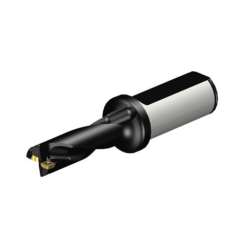Sandvik Coromant 5724457 Indexable Insert Drill, 0.687 in Drill, 1 in, 1 in Shank Dia, 3xD Drill Depth by Dia Ratio, 5.004 in Overall Length, 2.061 in Maximum Drill Depth, Through Coolant (Yes/No): Yes