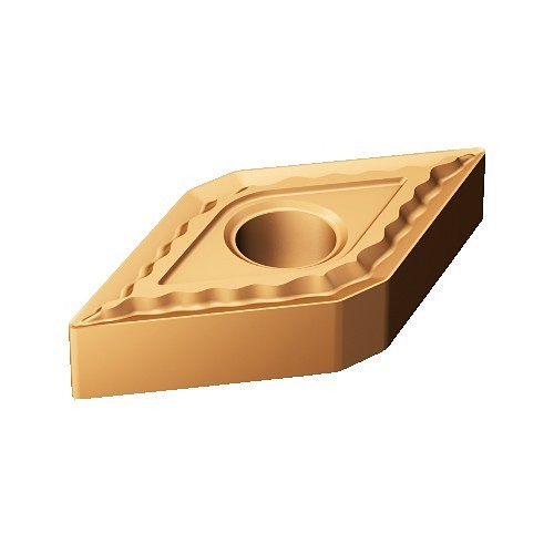 Sandvik Coromant 5732160 Turning Insert, DNMG Insert, Material Grade: M, S, DN1504 Insert, Rhombus Shape, #15 Seat, Negative Rake, Neutral Cutting Direction, For Use On: Stainless Steel, Super Alloys, Titanium, Carbide, Manufacturer's Grade: 1115