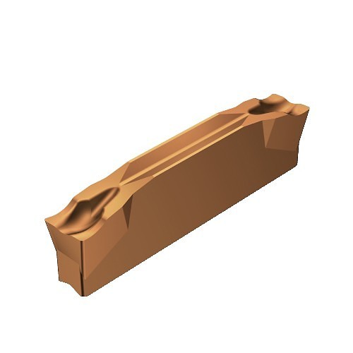 Sandvik Coromant 5734849 Parting Insert, L123x2 Insert, L123X2 Insert, Material Grade: K, M, N, P, S, 0.079 in Cutting Width, 5 deg Lead Angle, Left Hand, 7 deg Relief Angle, Carbide Tipped, Manufacturer's Grade: 1125, PVD
