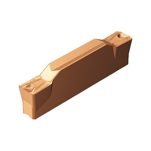 Sandvik Coromant 5736546 Insert, H Insert, N123X2 Insert, Material Grade: K, M, N, P, S, 0.157 in Cutting Width, 0 deg Lead Angle, Neutral Lead Angle Direction, 7 deg Relief Angle, Carbide, Manufacturer's Grade: 1125, PVD Coated