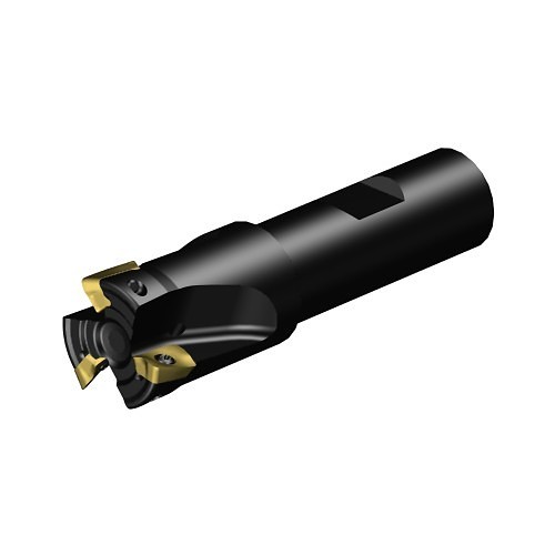 Sandvik Coromant 5739364 Shoulder Milling Cutter, Weldon Shank, RA390.MXX Insert, 90 deg Lead Angle, 0.394 in Maximum Depth of Cut