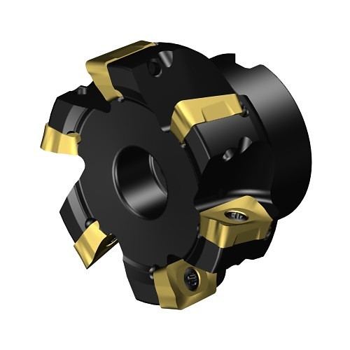 Sandvik Coromant 5739808 Shoulder Milling Cutter, 2-1/2 in Cutting Dia, Arbor Shank, RA390.RXX Insert, Right Hand Cutting, 90 deg Lead Angle, 0.6062 in Maximum Depth of Cut