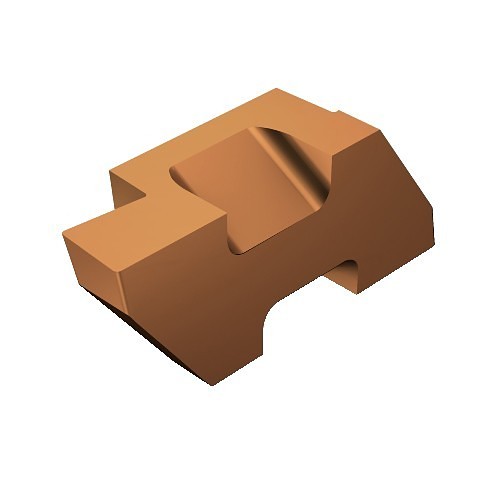 Sandvik Coromant 5753605 Grooving Insert, TLG Insert, 3 Insert, Right Hand Cutting Direction, 0.062 in Cutting Width, Manufacturer's Grade: 1125, PVD-TiCrAlN/TiAlN Coated, Material Grade: K, M, P, S