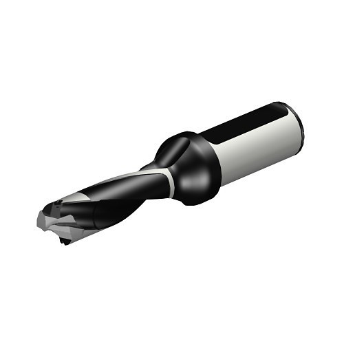 Sandvik Coromant 6035761 Replaceable Tip Drill, 20 to 20.99 mm Drill, 5.74 in Overall Length, 3.16 Drill Depth by Diameter Ratio, #20 Insert Seat, 1 in Shank Diameter, Turning Toolholder, Yes Through Coolant