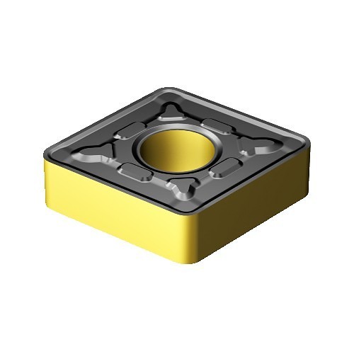 Sandvik Coromant 6265928 Turning Insert, CNMG Insert, Material Grade: K, P, CN1606 Insert, Rhombus Shape, #19 Seat, Negative Rake, Neutral Cutting Direction, For Use On: Cast Iron, Steel, Carbide, Manufacturer's Grade: 4325