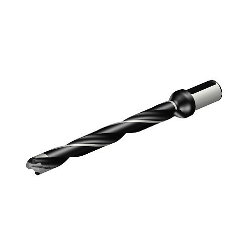 Sandvik Coromant 6341329 Replaceable Tip Drill, 0.9843 to 1.0232 in Drill, 13.89 in Overall Length, 10.18 Drill Depth by Diameter Ratio, #25 Insert Seat, 1.023 in Shank Diameter, L-10 Toolholder, Yes Through Coolant