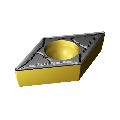 Sandvik Coromant 6434024 Turning Insert, DCMT Insert, Material Grade: K, P, DC11T3 Insert, Diamond Shape, #11 Seat, Positive Rake, Neutral Cutting Direction, For Use On: Cast Iron, Steel, Carbide, Manufacturer's Grade: 4325