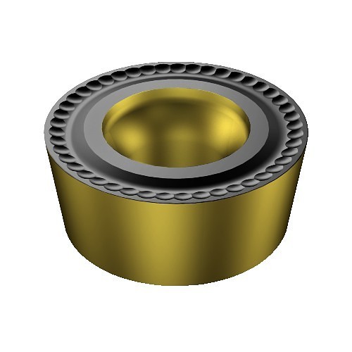 Sandvik Coromant 7080690 Turning Insert, RCMT Insert, Material Grade: P, 1204M0 Insert, Round, Size 12 Seat, Positive Rake, Neutral Cutting, For Use On: Steel, Carbide Tipped, Manufacturer's Grade: 4335