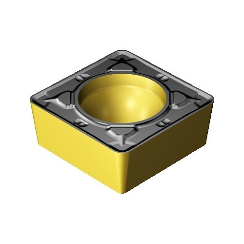 Sandvik Coromant 7080730 Turning Insert, SCMT Insert, Material Grade: P, SC09T3 Insert, Square Shape, #9 Seat, Positive Rake, Neutral Cutting Direction, For Use On: Steel, Carbide, Manufacturer's Grade: 4335