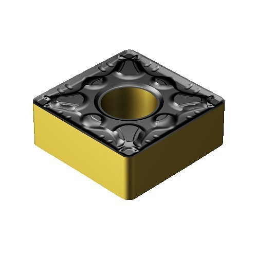 Sandvik Coromant 7080842 Turning Insert, SNMG Insert, Material Grade: P, SN1204 Insert, Square Shape, #12 Seat, Negative Rake, Neutral Cutting Direction, For Use On: Steel, Carbide, Manufacturer's Grade: 4335