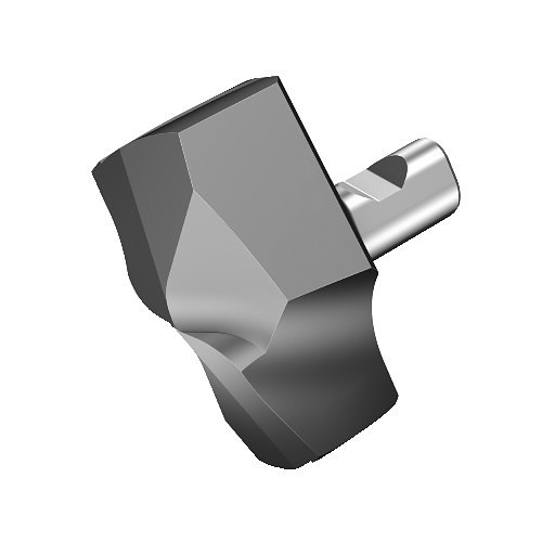 Sandvik Coromant 7357701 Replaceable Tip Drill, 12.7 mm Overall Length, #13 Insert Seat, 1/2 in Shank Diameter, No Through Coolant