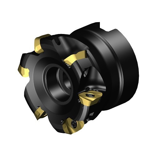 Sandvik Coromant 8029444 Face Mill, 1.5492 in Diameter Cutting, 1.5748 in Overall Length, 0.2087 in (APMXEFW), 0.0472 in (APMXFFW) Maximum Depth of Cut, Yes Through Coolant