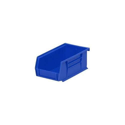 Sarjo AKM-30220B Storage Bin, 7-3/8 in Outside Length, 4-1/8 in Outside Width, 3 in Outside Height, Blue