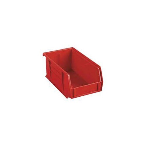 Sarjo AKM-30220R Storage Bin, 7-3/8 in Outside Length, 4-1/8 in Outside Width, 3 in Outside Height, Red