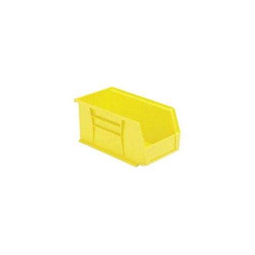 Sarjo AKM-30220Y Storage Bin, 7-3/8 in Outside Length, 4-1/8 in Outside Width, 3 in Outside Height, Yellow