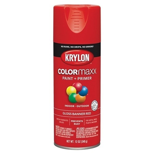 Sherwin-Williams Krylon® K05503007 Spray Paint, 16 oz, Liquid, Banner Red