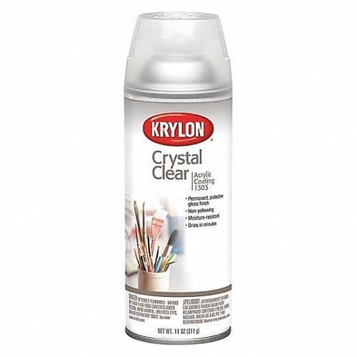 Sherwin-Williams Krylon® Diversified K01303007 Spray Paint, 11 oz Container, Liquid, Clear, 15-18 sq-ft Coverage, 15 min Curing Time