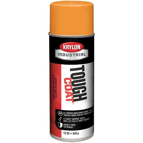 Sherwin-Williams® KRYLON® TOUGH COAT™ S01210 Spray Paint, 16 oz Container, Liquid Form, Orange, 20 to 25 sq-ft Coverage