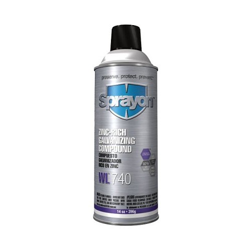 Sherwin-Williams Sprayon® SC0740000 Zinc-Rich Galvanizing Compound, 14 oz, Gray