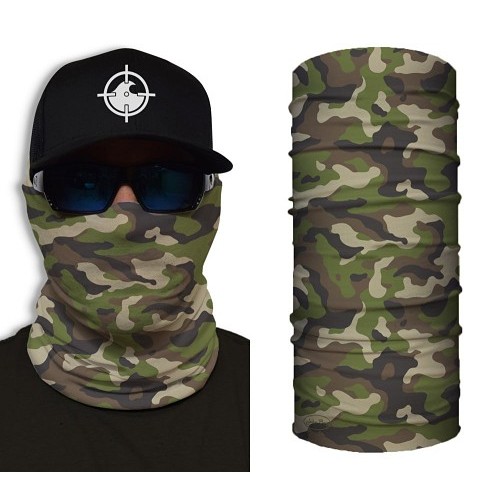 Shredneck 855811008079 Face Guard, One Size Fit Most, Camo, 100% Microfiber Polyester