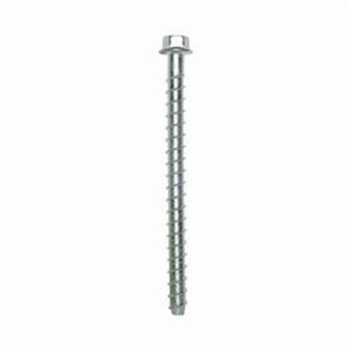 Simpson Strong-Tie® THD37600H Heavy Duty Screw Anchor, 3/8 in Dia, 6 in OAL, Hex Washer Head Drive, Carbon Steel, 2-1/2 in D Min Embedment
