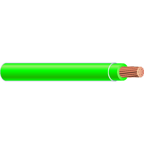 Southwire® 22968201 Copper Building Wire, Spool, 600 V, 1 Conductors, 12 AWG Conductor, Stranded Conductor, 500 ft Length, Green